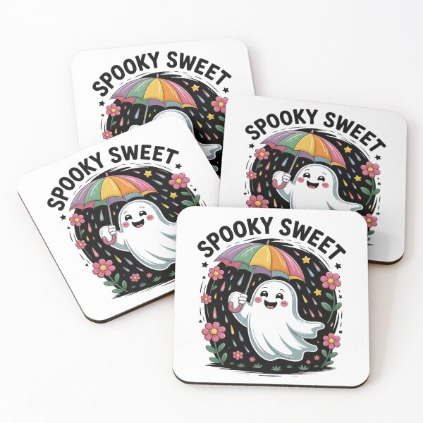 Item preview, Cute Ghost with Rainbow Umbrella Shirt | Kawaii Spooky Season Cozy Gift| Spooky Sweet  designed and sold by al21ex.