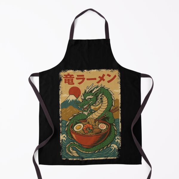 Item preview, Dragon Ramen with Fuji & Red Sun – Retro Japan designed and sold by Damcoc.