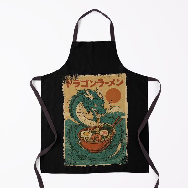 Item preview, Dragon Ramen with Fuji Sun – Bold Retro Japanese Vintage designed and sold by Damcoc.