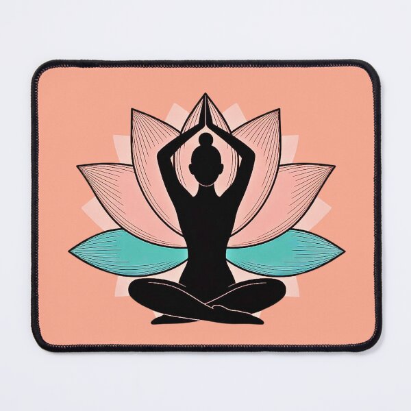 Item preview, Yoga Lotus Mandala Pose designed and sold by VibrArtco.