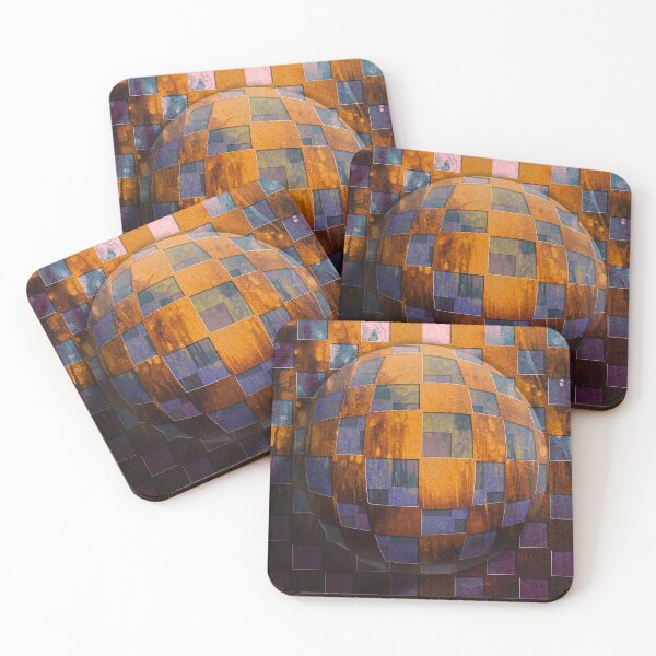 Item preview, An Emerging Checkered Sphere. designed and sold by The Frog Pond Arts.