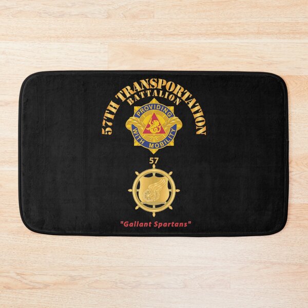 Item preview, Army - 57th Transportation Bn w Br - Number - Gallant Spartans X 300 designed and sold by Military Insignia Products.