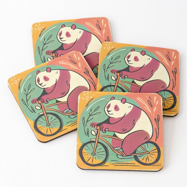 Item preview, Panda on the Go: Whimsical Ride Through a Jungle Dream designed and sold by ForeverPrintsOK.