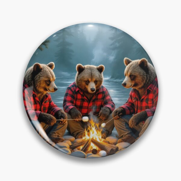 Item preview, Bears Around a Forest Campfire designed and sold by Maria Dryfhout.