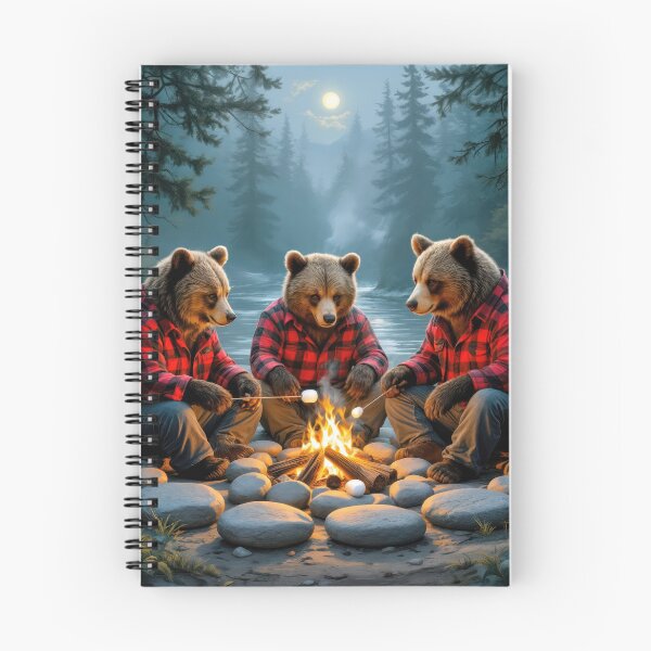 Item preview, Bears Around a Forest Campfire designed and sold by Maria Dryfhout.