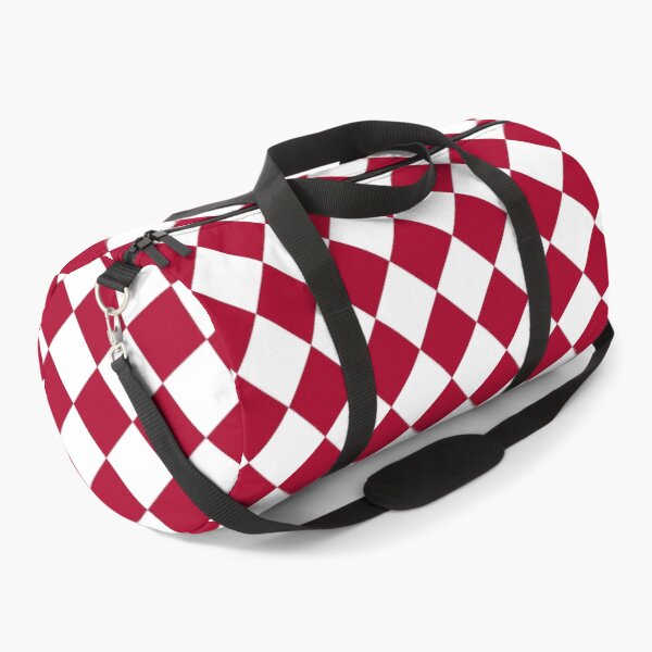 Item preview, Red and White Diamond Check Pattern designed and sold by OneThreeSix.
