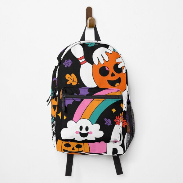 Item preview, Floral Ghost Halloween Playing Bowling Rainbow designed and sold by WalshDrawnLaugh.