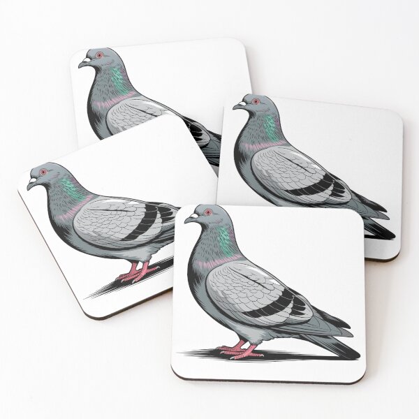 Artikelvorschau, Taubenillustration – Detailliertes urbanes Vogelkunstwerk entworfen und verkauft von Royalsticker.