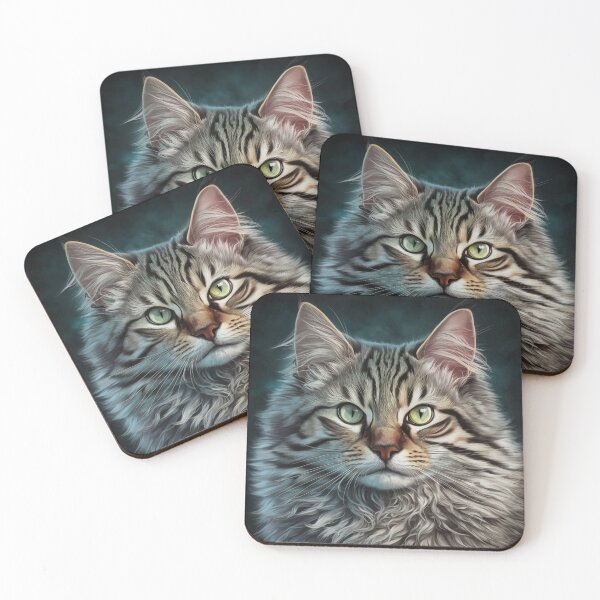 Item preview, Realistic Cat Portrait – Stunning Feline Artwork designed and sold by Ani-24.