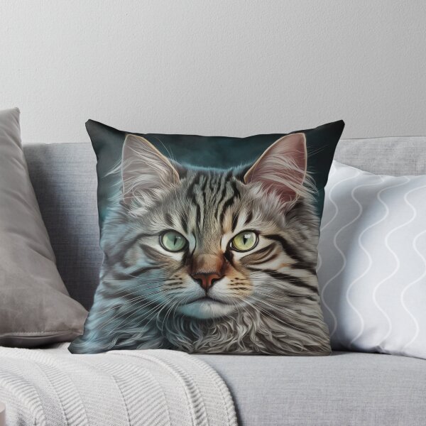 Item preview, Realistic Cat Portrait – Stunning Feline Artwork designed and sold by Ani-24.