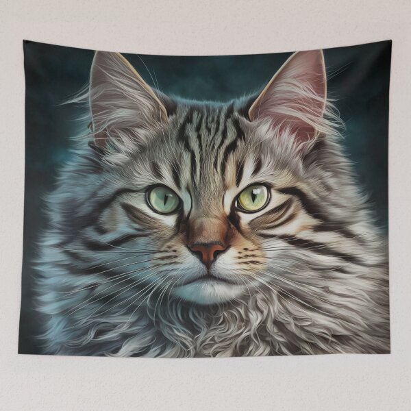 Item preview, Realistic Cat Portrait – Stunning Feline Artwork designed and sold by Ani-24.