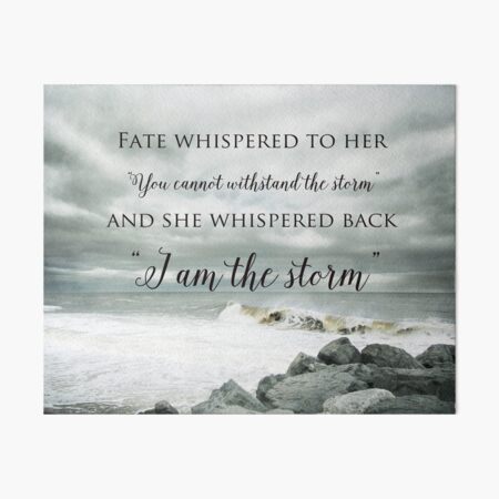 Fate Whispered to Her Art Board Print