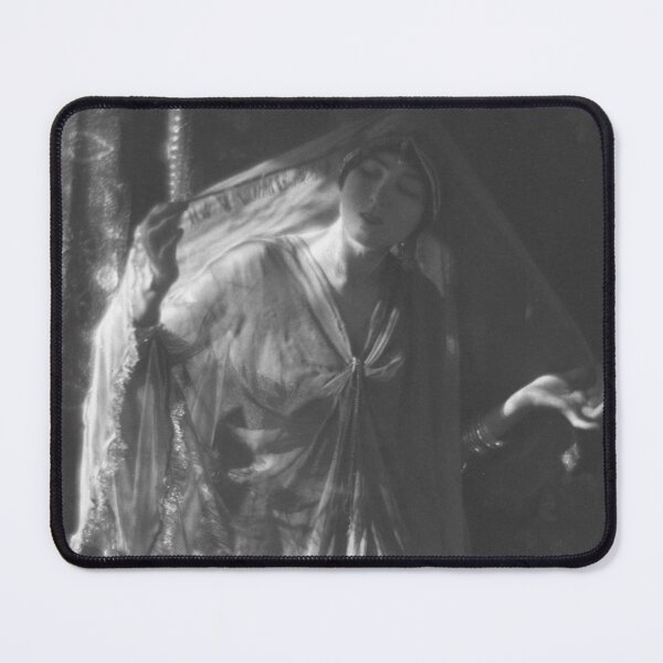 Item preview, Ruth St. Denis, American pioneer of modern dance portrait black and white vintage photograph designed and sold by Jéanpaul Ferro.
