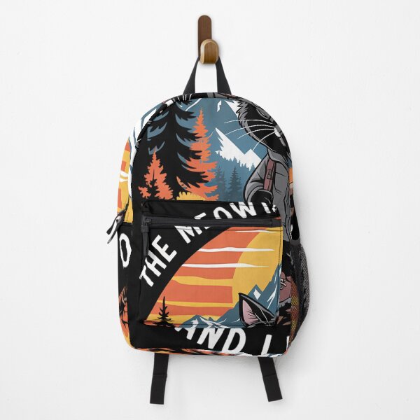 Item preview, Funny Cat Hiking Outdoor designed and sold by WalshDrawnLaugh.