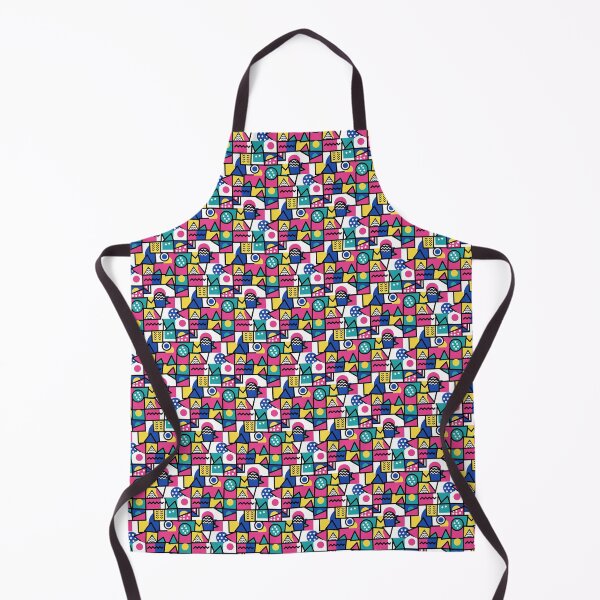 Item preview, Abstract Memphis Style Pattern, Bold 80s Retro Design, Vibrant Geometric Shapes designed and sold by The Cozy Stripe | Modern Textile Stories.