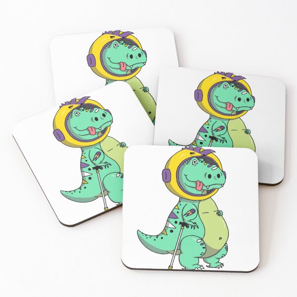 Item preview, Non-Binary Dexter the Disabled Diabetic Space Dinosaur designed and sold by GnomeyArt.