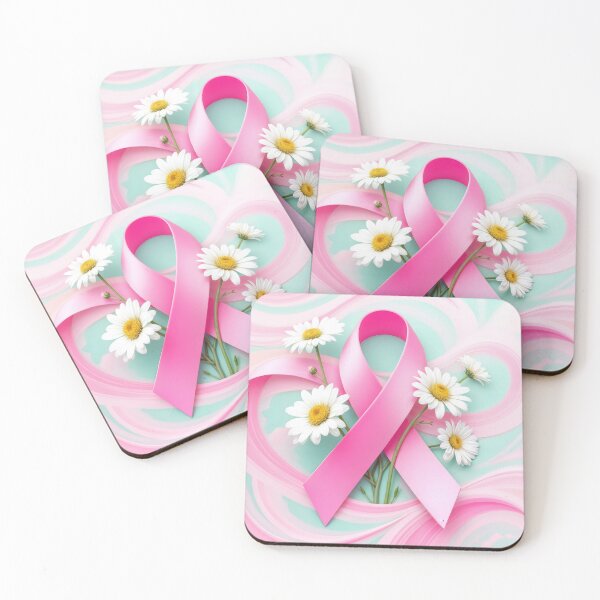 Item preview, Pink Ribbon With Daisies For Breast Cancer Awareness designed and sold by Maria Dryfhout.