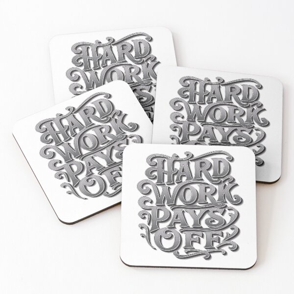 Item preview, Hard Work Pays Off Vintage Typography designed and sold by Tong4130.