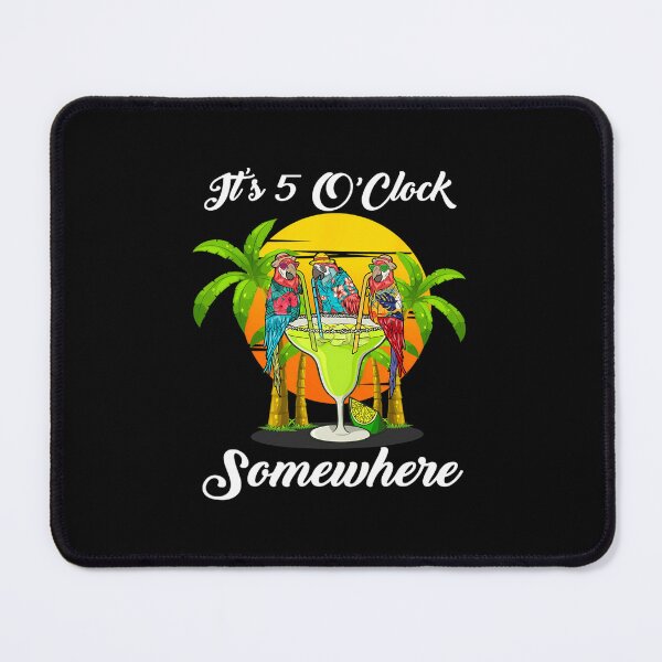 Item preview, Beach Vacation Drinking It's 5 O'Clock Somewhere Parrots 		 designed and sold by oulzpfsfq10.