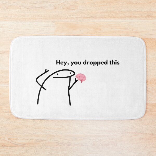 Item preview, Funny meme stickers “Hey, You Dropped This” with Brain designed and sold by Fan Art Station .