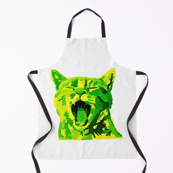 Item preview, Emerald Yawn, Green Cat Art. designed and sold by dakotii.