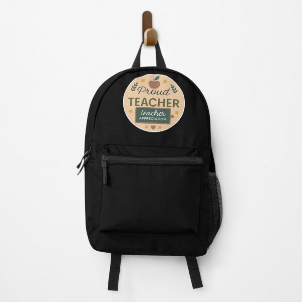 Item preview, Proud Teacher Badge – Apple & Chalkboard Appreciation  designed and sold by VividOrganica.