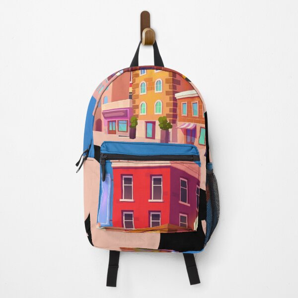 Item preview, Diverging Road Between Buildings at Sky designed and sold by Saragoza.