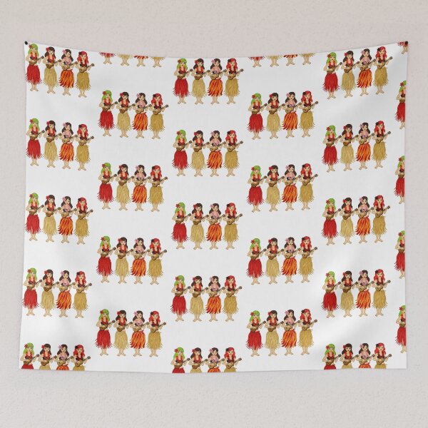 Item preview, Vintage Hawaiian Hula Dancers designed and sold by TeeARTHY.