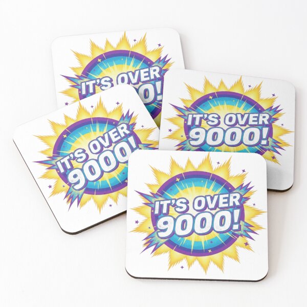Item preview, It’s Over 9000! – Funny Anime Meme Quote | Retro Power Level Design designed and sold by Shub22.