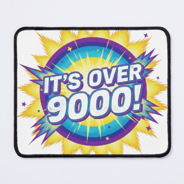 Item preview, It’s Over 9000! – Funny Anime Meme Quote | Retro Power Level Design designed and sold by Shub22.
