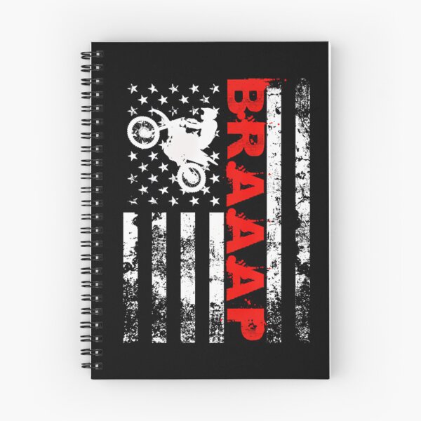Item preview, Braaap Vintage USA American Flag Dirt Bike 		 designed and sold by pjxomokxnka49.