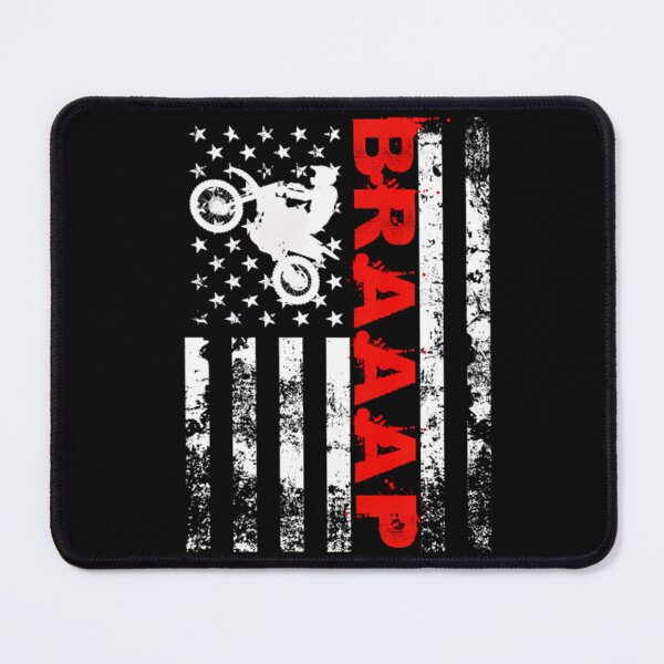 Item preview, Braaap Vintage USA American Flag Dirt Bike 		 designed and sold by pjxomokxnka49.