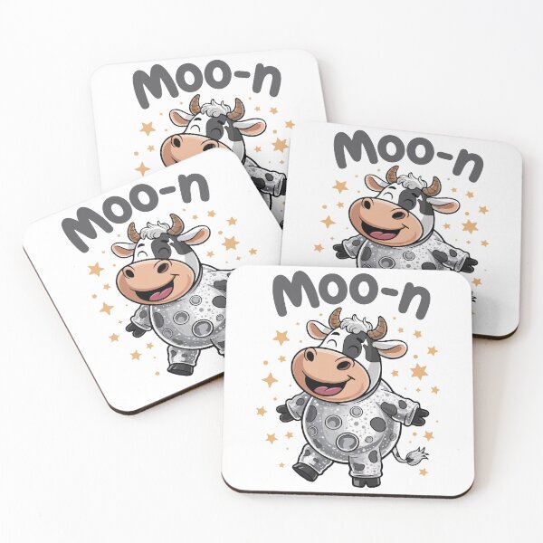 Item preview, Moo-n - Cute Astronaut Cow designed and sold by Alchemy Void.