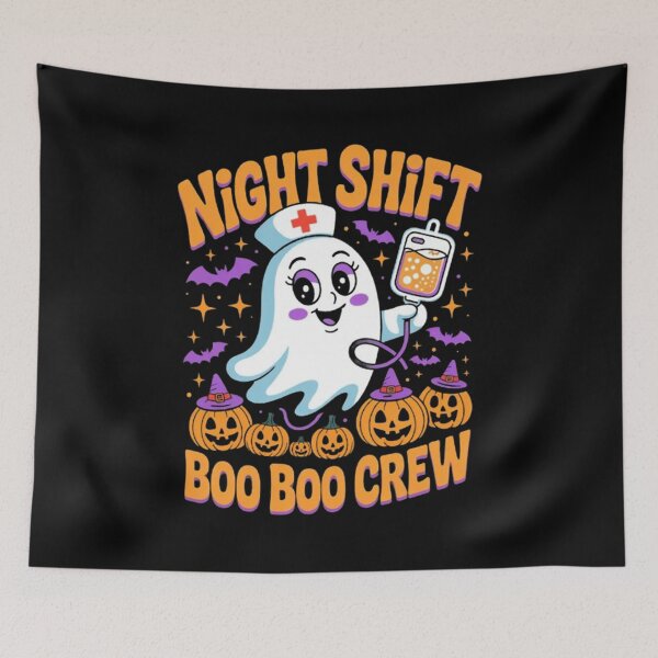 Item preview, Funny Night Shift Crew halloween designed and sold by MizoX7.