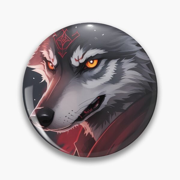 Artikelvorschau, Wütende rote Wolf-Fantasiekunst entworfen und verkauft von Happyfreedom.