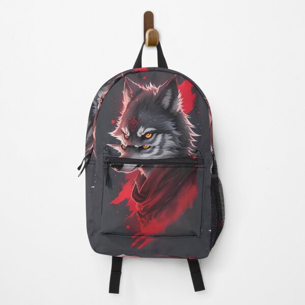 Artikelvorschau, Wütende rote Wolf-Fantasiekunst entworfen und verkauft von Happyfreedom.