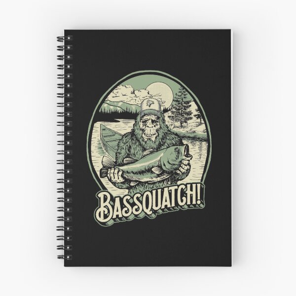 Item preview, Bassquatch! Funny Bigfoot Sasquatch &amp; Bass Fishing Illustration designed and sold by DENISEBRITSCH.