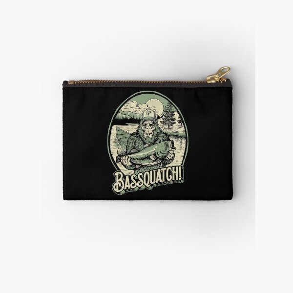 Item preview, Bassquatch! Funny Bigfoot Sasquatch &amp; Bass Fishing Illustration designed and sold by DENISEBRITSCH.