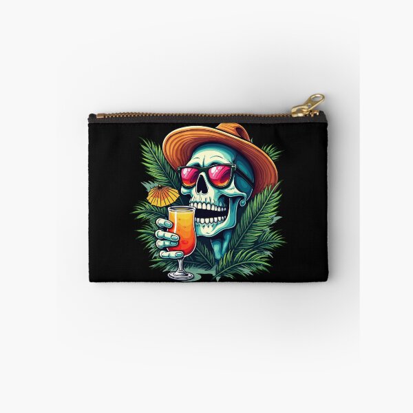 Item preview, Tropical Skull - Cool skull with cocktail and sunglasses designed and sold by Hans-Design.