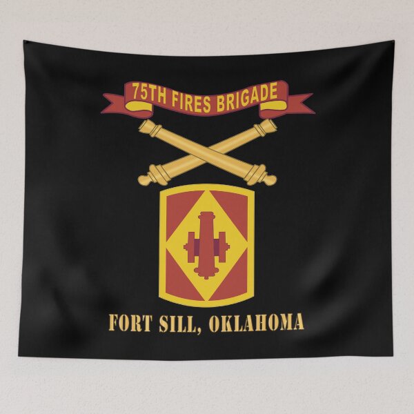 Item preview, Army - 75th Fires Brigade w Br - Ribbon, Fort Sill, Oklahoma X 300 designed and sold by Military Insignia Products.