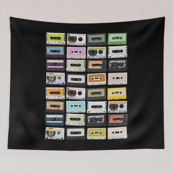 Item preview, Cassette Tapes Mixtapes 1980s Radio Music Graphic Print 		 designed and sold by lcnnhwzssux44.