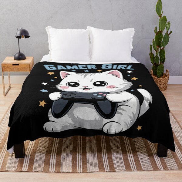 Item preview, Gamer Cat Kitten Cute Gaming designed and sold by LunaCrazeArt.