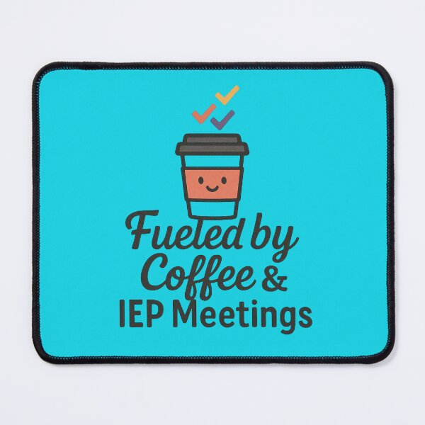 Item preview, Fueled by Coffee & IEP Meetings – Funny Special Needs Mom Teacher Design designed and sold by MomParentADHD.