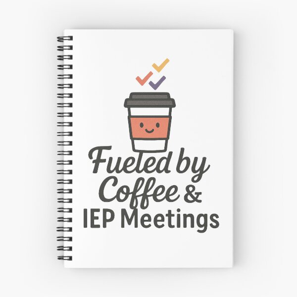 Item preview, Fueled by Coffee & IEP Meetings – Funny Special Needs Mom Teacher Design designed and sold by MomParentADHD.