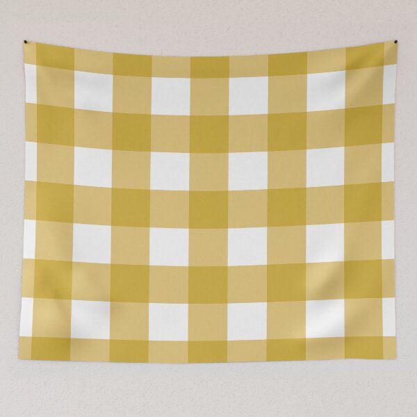 Item preview, Mustard Buffalo Check Seamless Pattern – Farmhouse Autumn Plaid. designed and sold by SaraSumi.