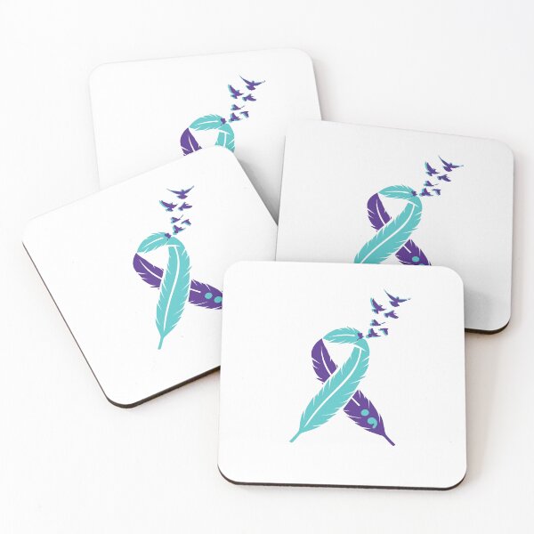 Item preview, Suicide Awareness Ribbon birds and semicolon  designed and sold by Gwatson81.