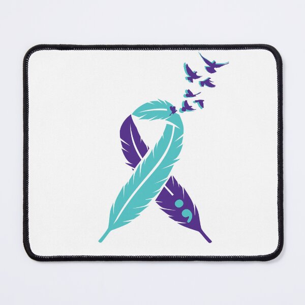 Item preview, Suicide Awareness Ribbon birds and semicolon  designed and sold by Gwatson81.