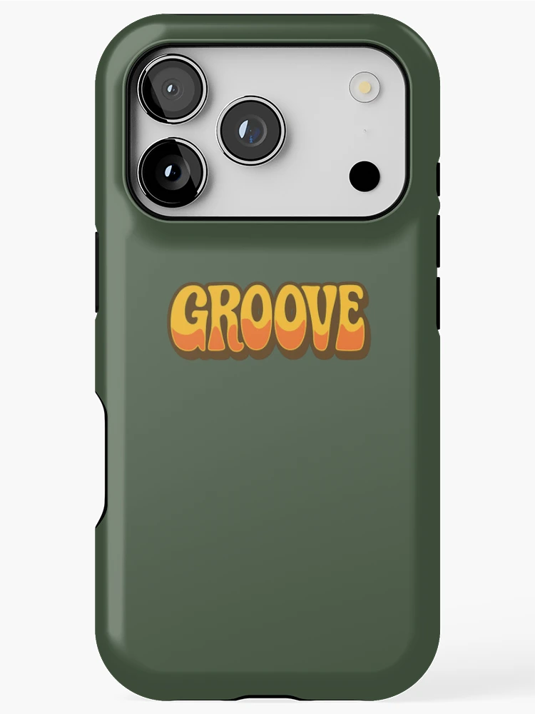 Thumbnail 1 of 4, iPhone Case, Groovy Retro Lettering Design designed and sold by Le Grand Requin.