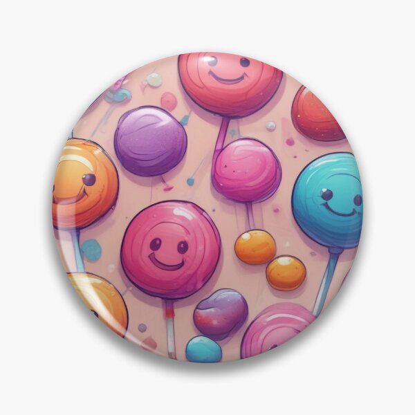 Aperçu de l'œuvre Motif de sucette souriante créée et vendue par JenchiDesigns.