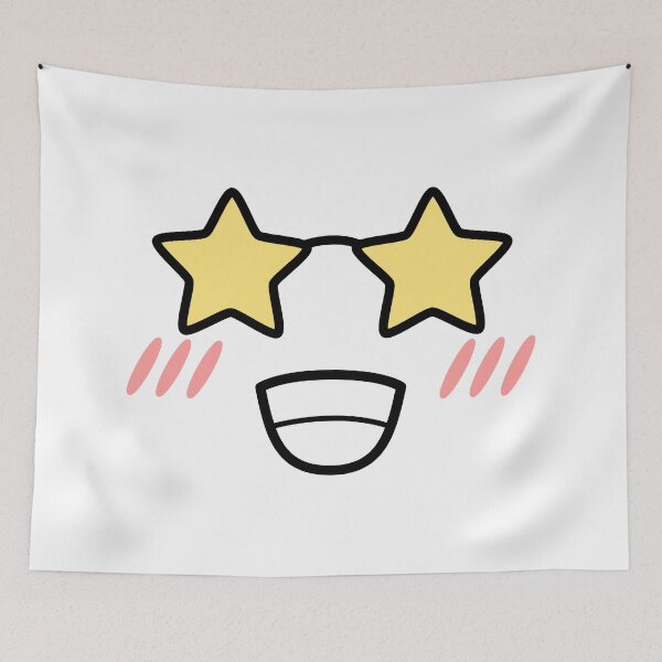 Item preview, Cute kawaii blushing star glasses face designed and sold by BlushyPrint.
